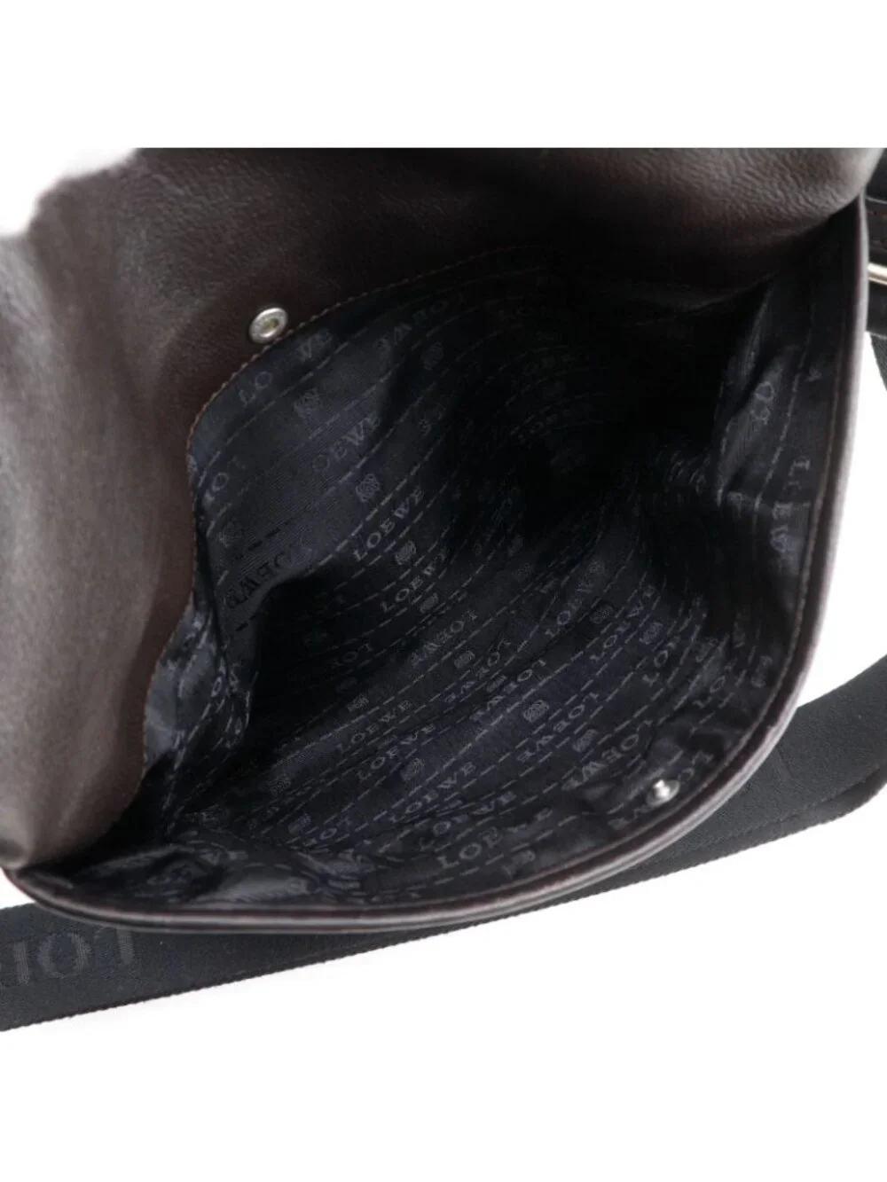 Loewe Anagram Leather Black Shoulder Bag